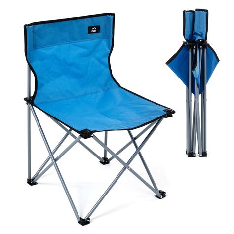 Silla de Camping Básica Azul-6