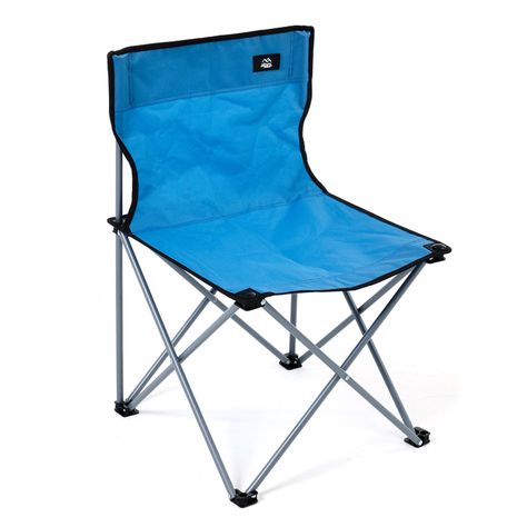 Silla de Camping Básica Azul-0