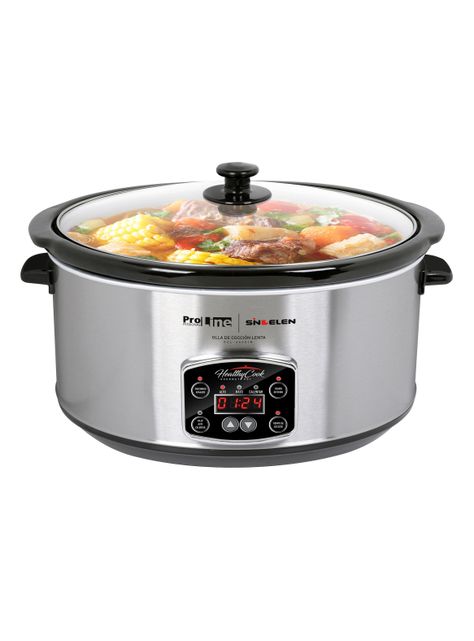 Olla de Cocción Lenta 6.5 Litros Healthy Cook OCL-6500IN-1