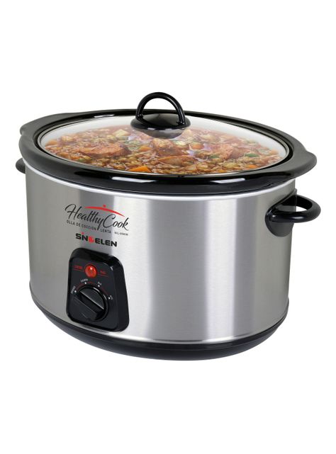 Olla de Cocción Lenta 5.6 Litros Healthy Cook OCL-5500IN-1