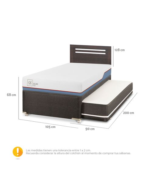 Diván Excellence Plus Back 1.5 Plazas + Respaldo Múnich-1
