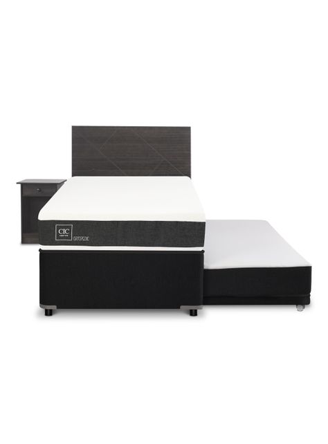 Diván Ortopedic Black 1.5 Plazas + Set Muebles Villarrica-2