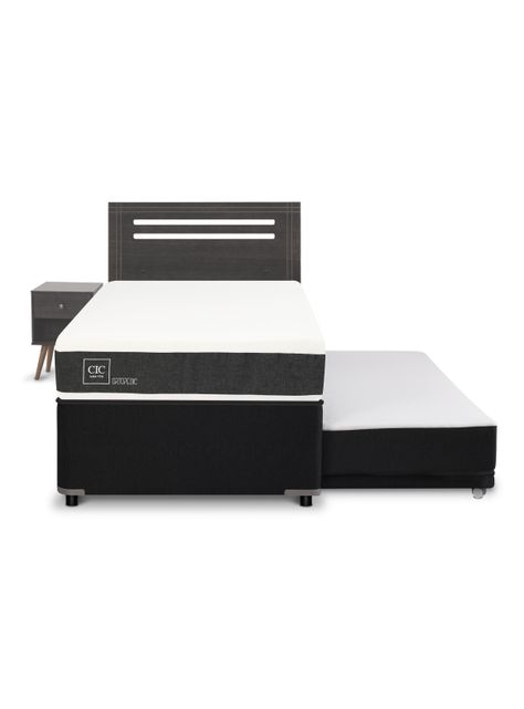 Diván Ortopedic Black 1.5 Plazas + Set de Muebles Múnich-2