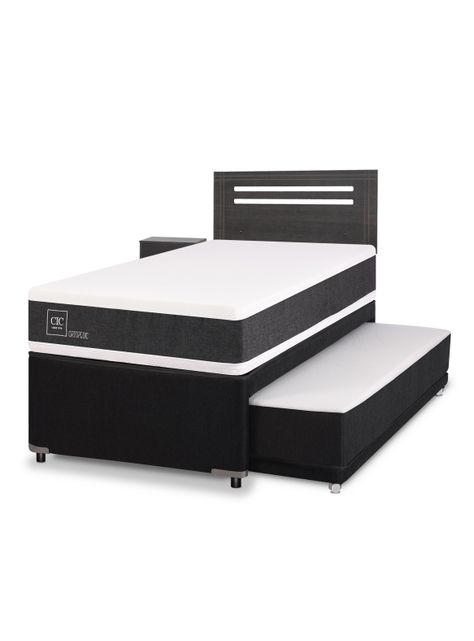 Diván Ortopedic Black 1.5 Plazas + Set de Muebles Múnich-0