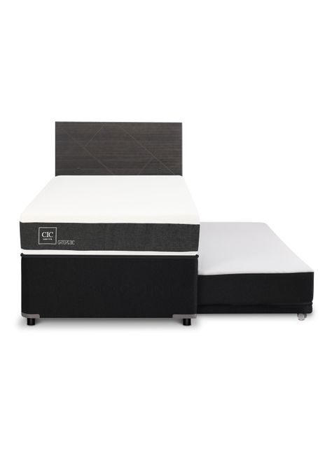 Diván Ortopedic Black 1.5 Plazas + Respaldo Villarrica-2