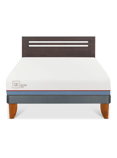 Cama Europea Excellence Plus 2 Plazas + Respaldo Múnich-2