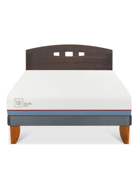 Cama Europea Excellence Plus 2 Plazas + Respaldo Gales-2