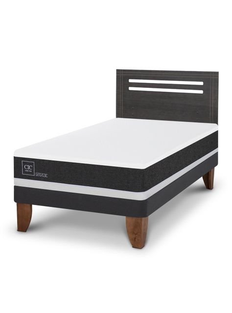 Cama Europea Ortopedic 1.5 Plazas + Respaldo Múnich-0