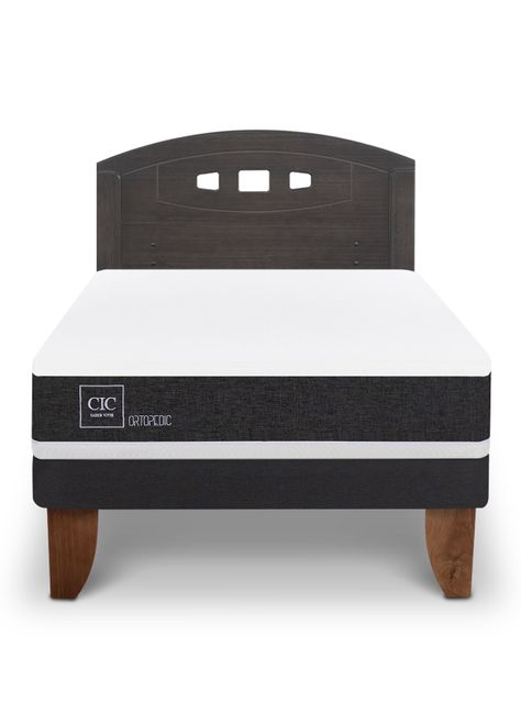 Cama Europea Ortopedic 1.5 Plazas + Respaldo Gales-2