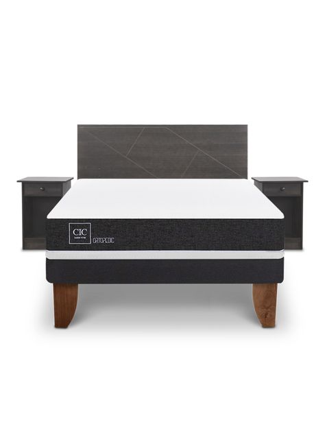 Cama Europea Ortopedic 2 Plazas + Set de Muebles Villarrica-2