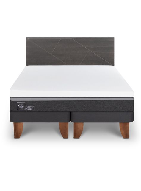 Cama Europea Ortopedic 2 Plazas Base Dividida + Respaldo Múnich-2