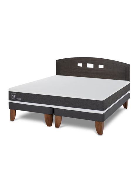 Cama Europea Ortopedic 2 Plazas Base Dividida + Respaldo Gales-0
