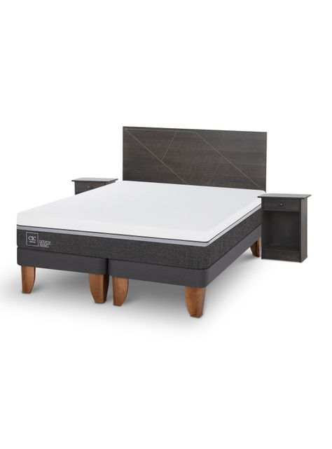 Cama Europea Ortopedic Advance 2 Plazas Base Dividida + Set de Muebles Villarrica-0