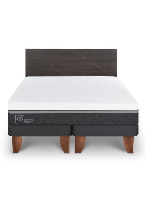 Cama Europea Ortopedic Advance King + Respaldo Villarrica-2