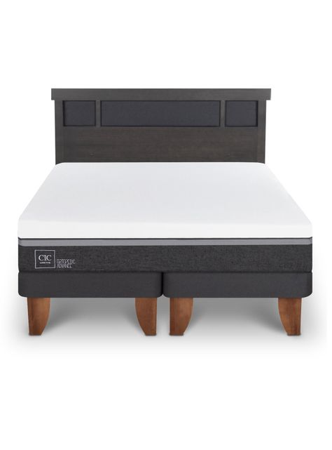 Cama Europea Ortopedic Advance King + Respaldo Dublín-2
