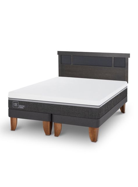 Cama Europea Ortopedic Advance King + Respaldo Dublín-0