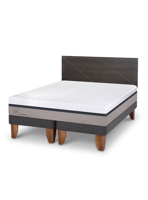 Cama Europea Balance King + Respaldo Villarrica-0