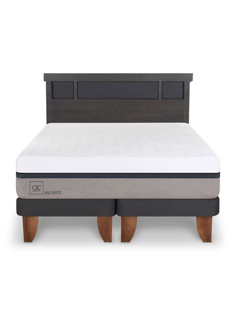 Cama Europea Balance King + Respaldo Dublín-2