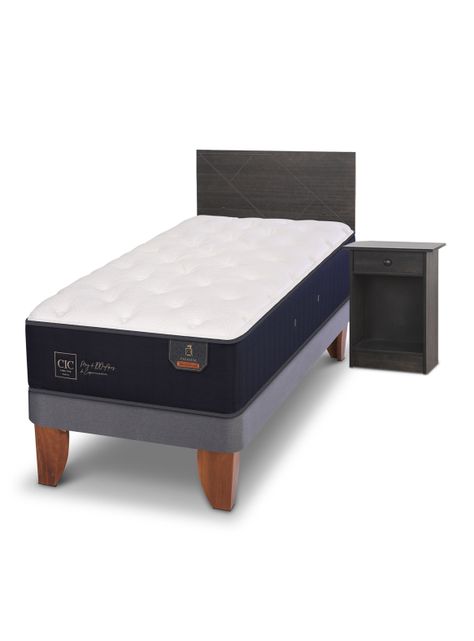 Cama Europea Premium 1.5 Plazas + Set de Muebles Villarrica-0