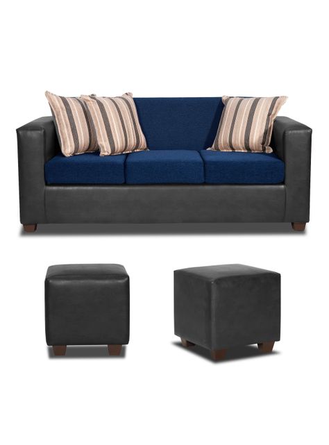 Living Invictus 3 Cuerpos + 2 Pouf Tela-Pu-0