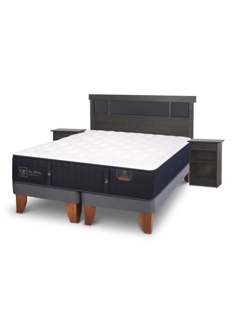 Cama Europea Premium King + Set de Muebles Dublín-0