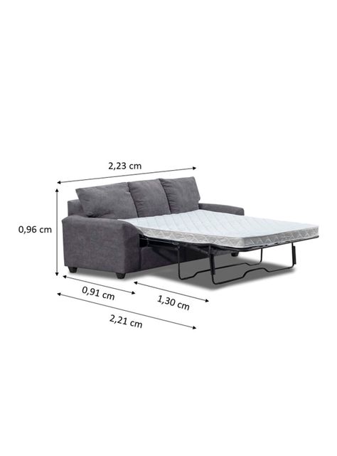 Sofá Cama Manhattan 155 cm Tela-1