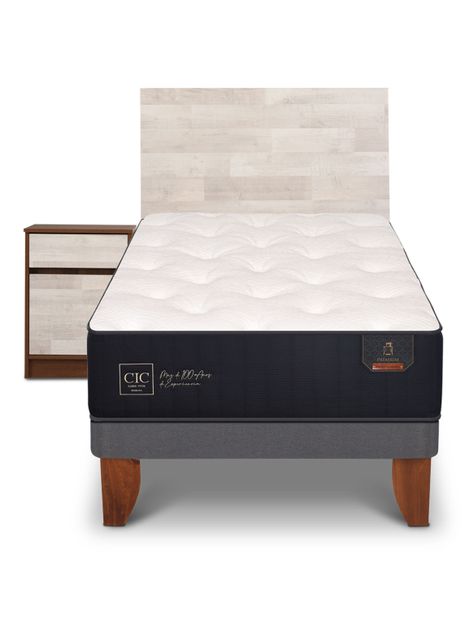 Cama Europea Premium 1.5 Plazas + Set Legno-2