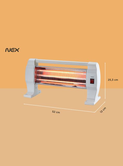 Estufa Cuarzo Horizontal 1100W SMBQ12H1-2