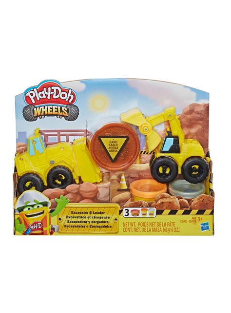 Juego de Creación Excavadora y Cargadora PlayDoh-4