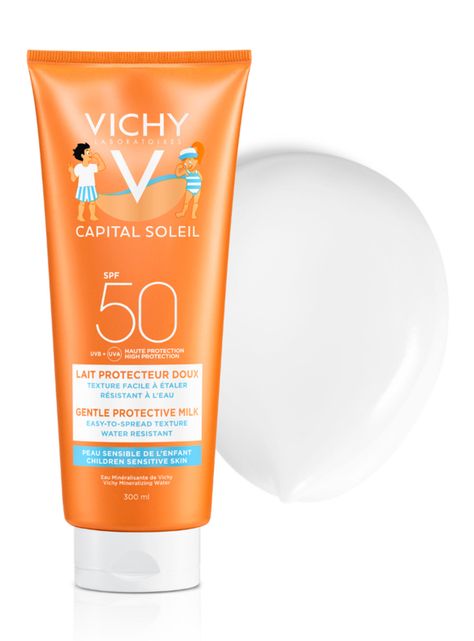 Protector Solar Ideal Soleil Vichy Leche Niños FPS 50+ 300 ml Vichy-1