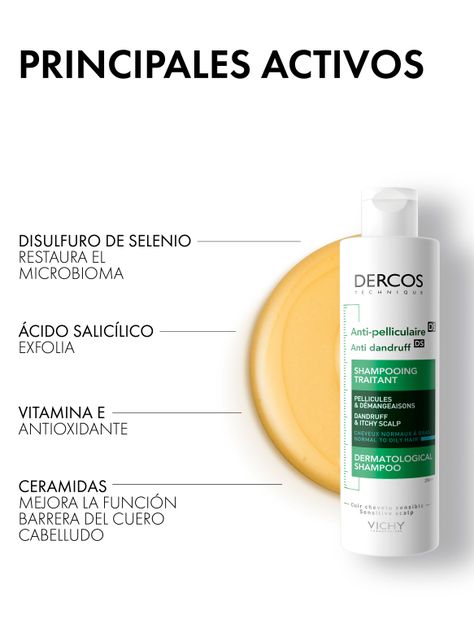 Shampoo Dercos Shampoo Anticaspa Cabello Seco 200ml Vichy-3
