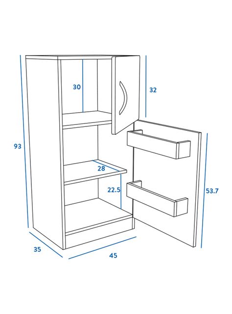 Refrigerador Kids 93x45x35 cm-2
