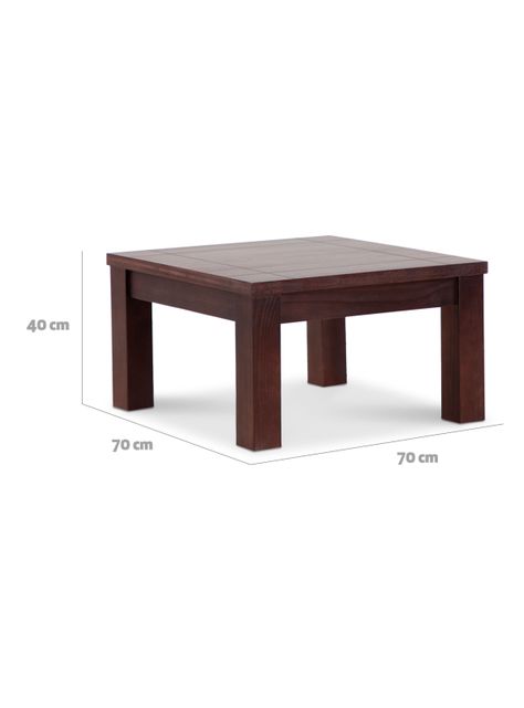 Mesa Centro Ñuble 70x70 cm Chocolate-1