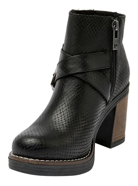 Botín J221 Cuero Taco Cuadrado Mujer-3