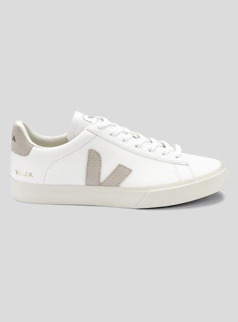 Zapatilla Mujer Veja Campo White Natural-Suede-0