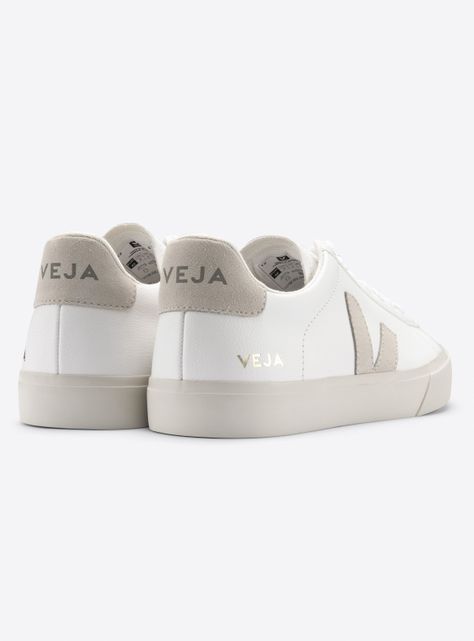 Zapatilla Mujer Veja Campo White Natural-Suede-3