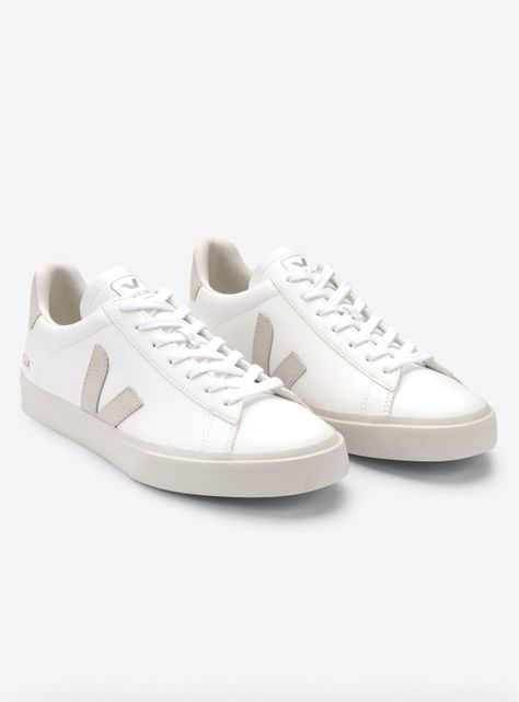 Zapatilla Mujer Veja Campo White Natural-Suede-2