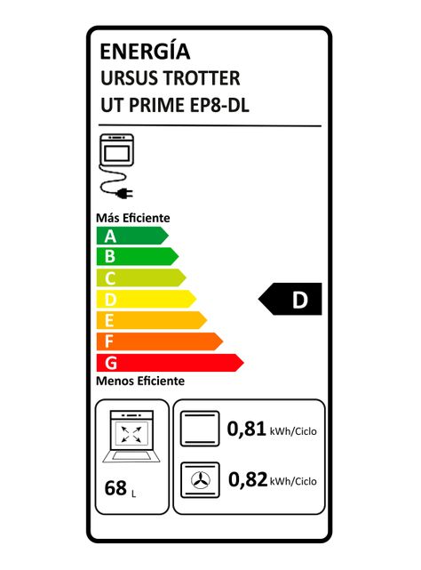 Horno Empotrable Eléctrico 73 Litros UT Prime EP8 DL-4