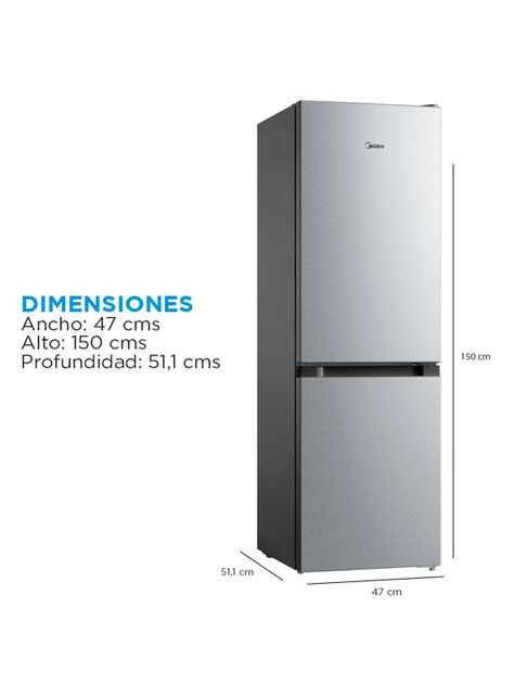 Refrigerador Bottom Freezer Frío Directo 169 Litros MDRB241FGE50-1