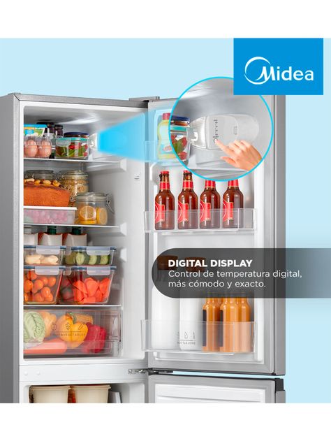Refrigerador Bottom Freezer Frío Directo 169 Litros MDRB241FGE50-4