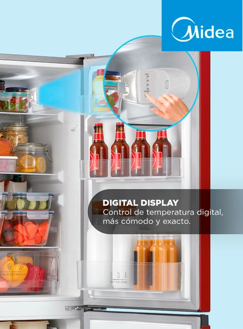 Refrigerador Bottom Freezer Frío Directo 169 Litros MDRB241FGE13-4