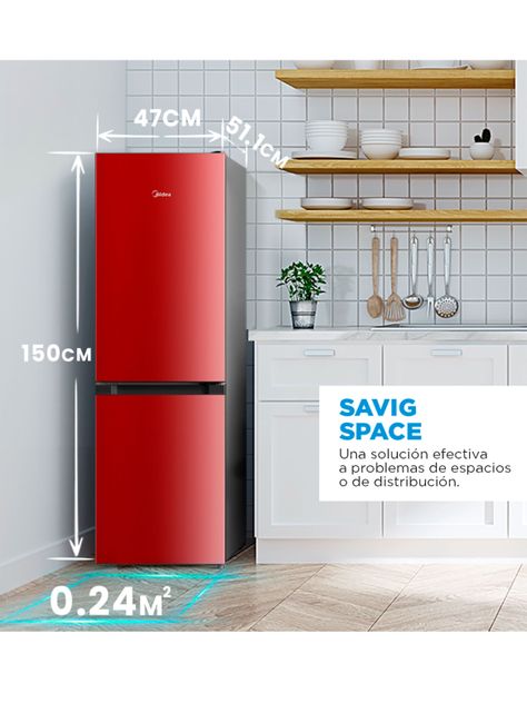 Refrigerador Bottom Freezer Frío Directo 169 Litros MDRB241FGE13-5