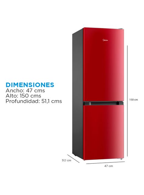 Refrigerador Bottom Freezer Frío Directo 169 Litros MDRB241FGE13-1