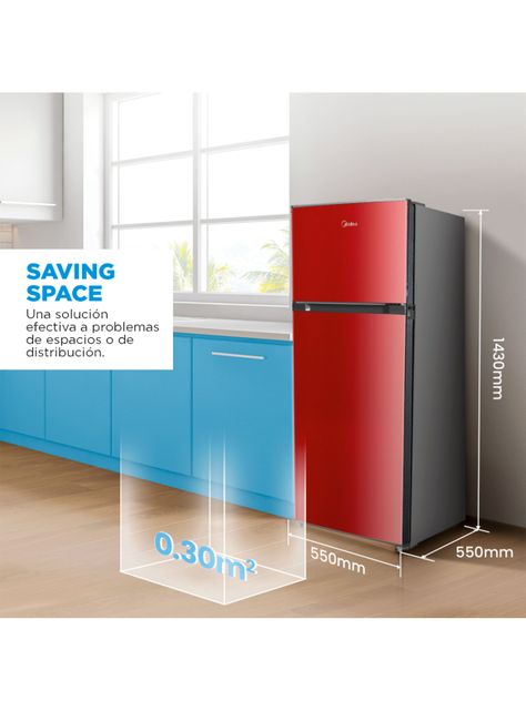 Refrigerador Top Mount Frío Directo 207 Litros MDRT294FGE13-7