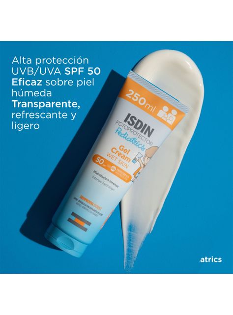 Pack Isdin Gel Crema Pediatrics Spf 50 250 ml y Fusion Water Pediatrics Spf 50 50 ml-2