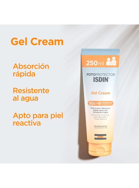 Pack Isdin Gel Crema Spf 50 250 ml + Fusión Water Spf50 10 ml-2