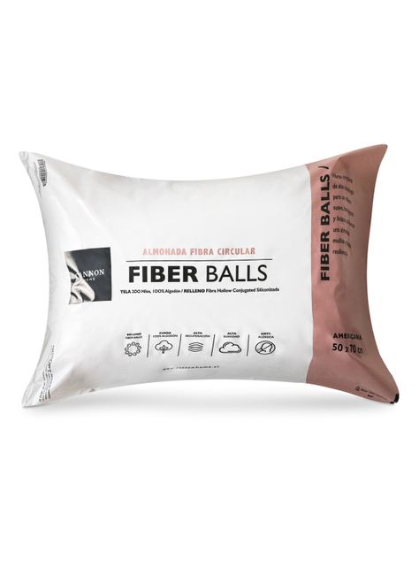 Almohada Microfibra Fiber Balls 50 x 70 cm-0