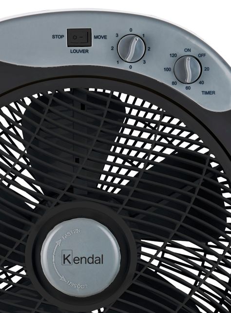 Ventilador Piso Negro 12 Pulgadas-1