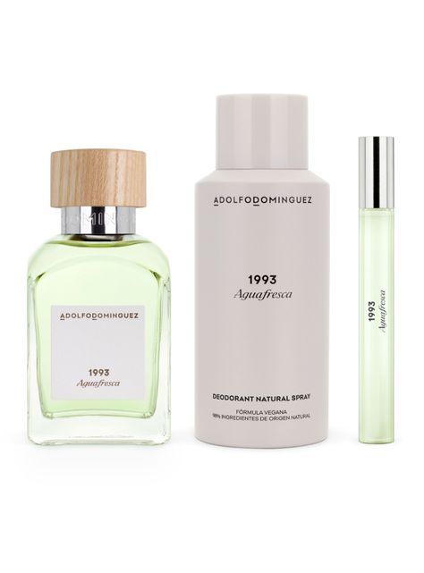 Set Perfume Agua Fresca 1993 EDT Hombre 120 ml + Desodorante 150 ml + Megaspritzer EDT 10 ml-0