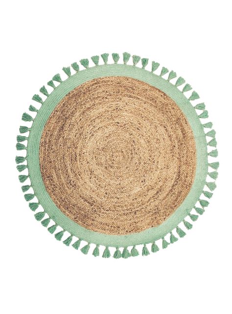 Alfombra Malibu Yute 150 cm Aqua-0